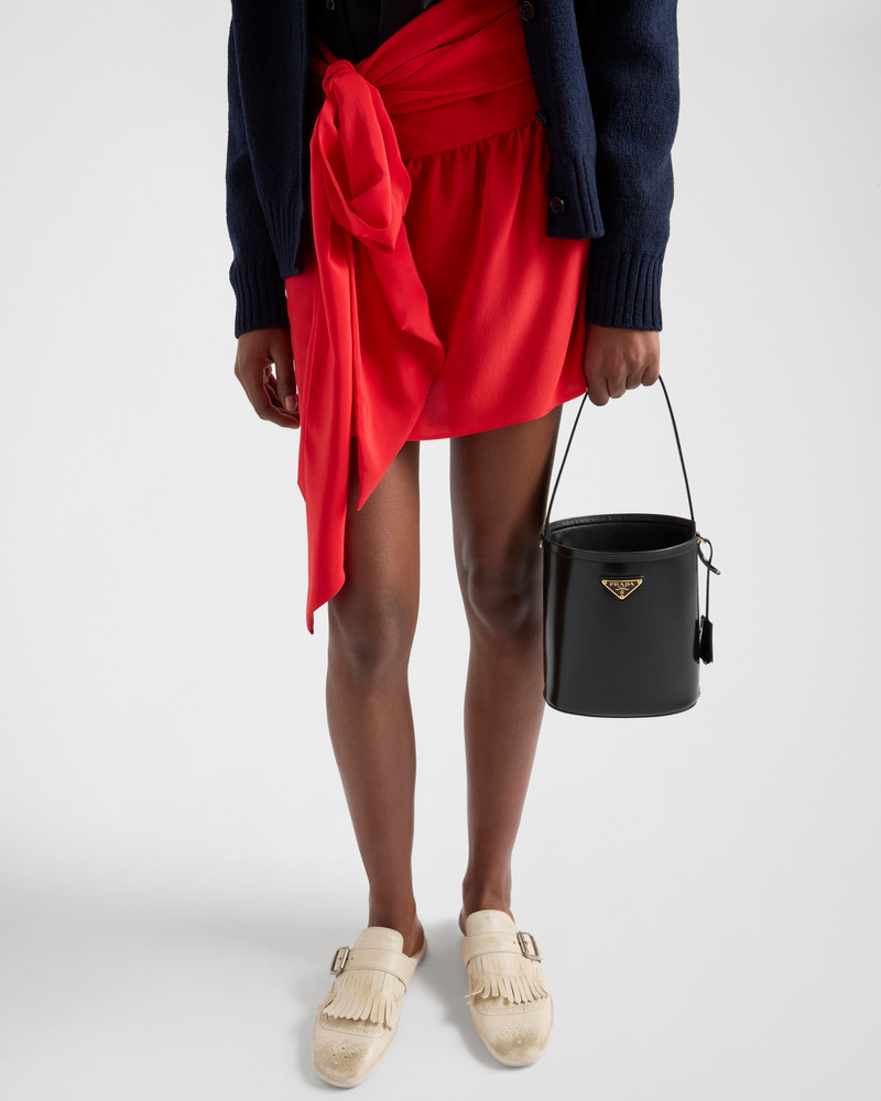 Crepe de chine miniskirt 4