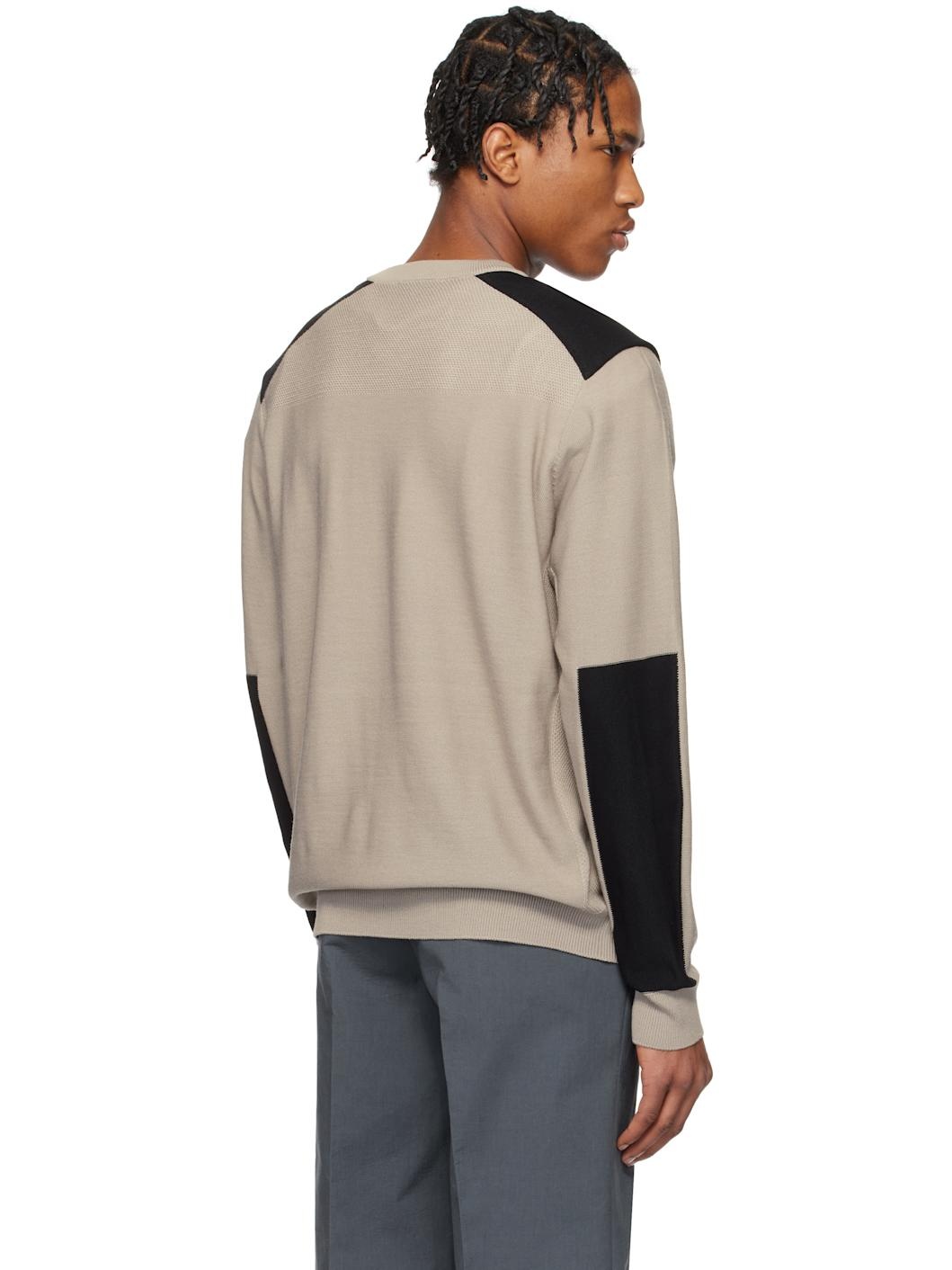 Taupe Dartmouth Crewneck Sweater - 3