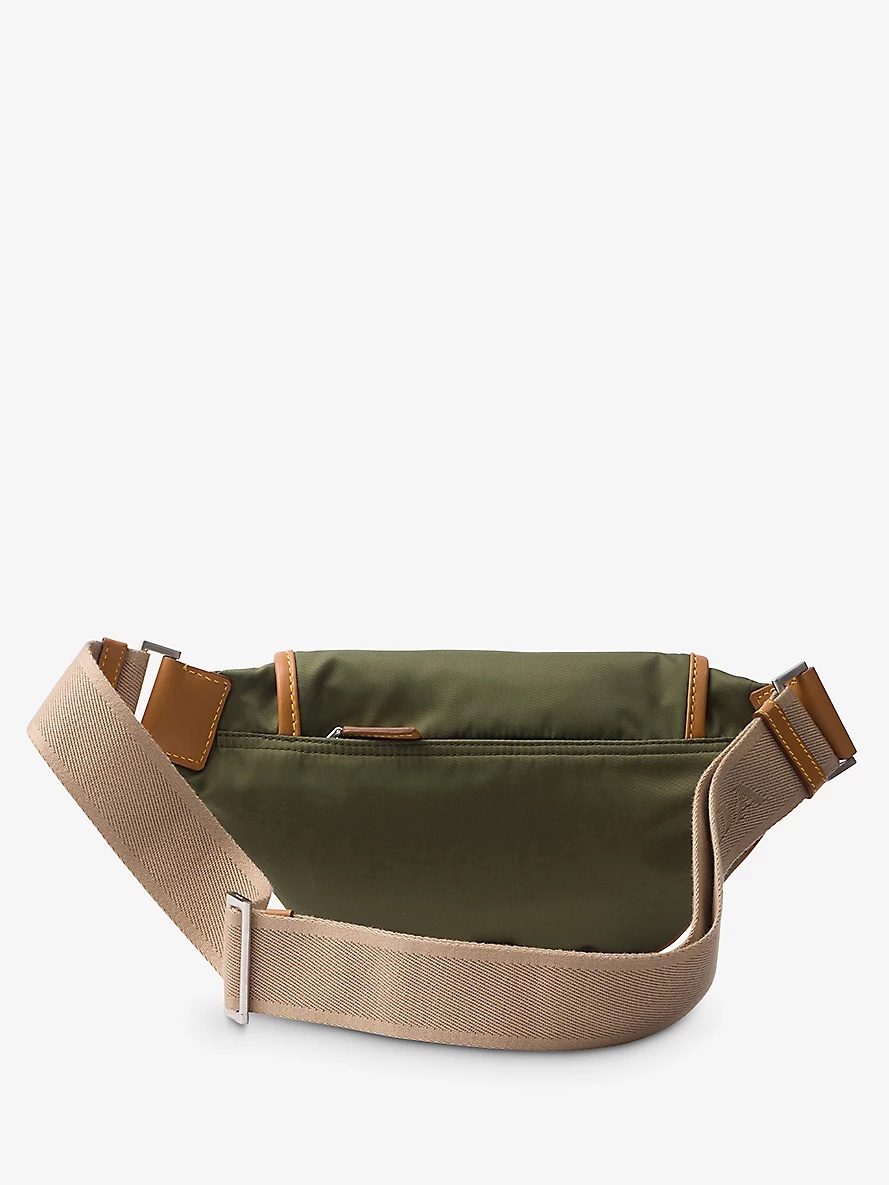 Re-Nylon leather and recycled-nylon shoulder bag - 3