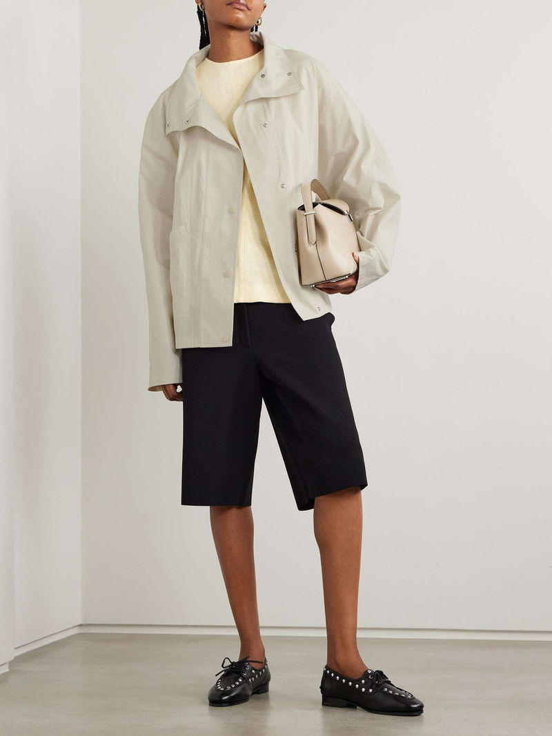 Totême Organic cotton-blend jacket Cream outlook