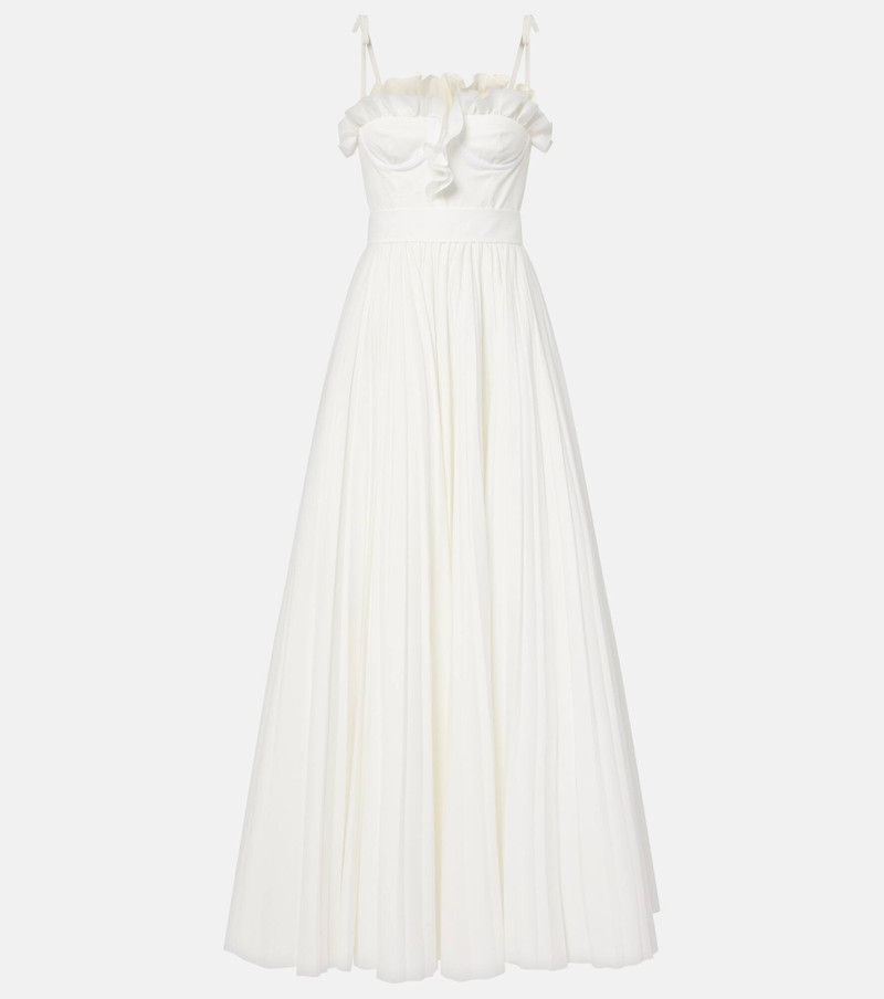 Ruffled cotton maxi dress - 1