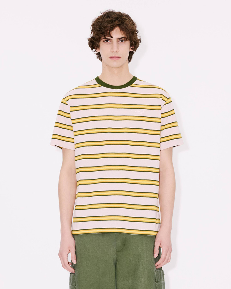 'KENZO Coast Lines' embroidered T-shirt in cotton linen 3