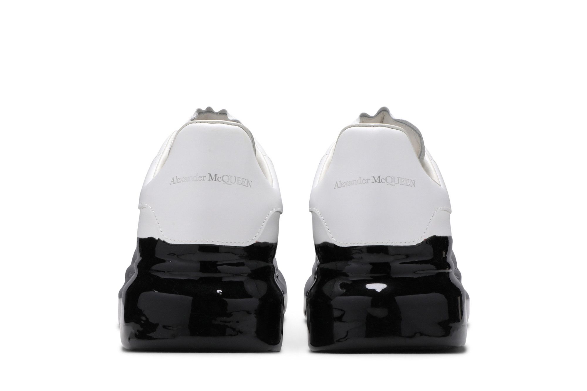 Alexander McQueen Oversized Sneaker 'Paint Dipped - White Black' - 6