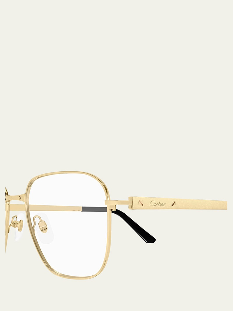 Cartier Men's CT0553OM Titanium Rectangle Optical Frames outlook