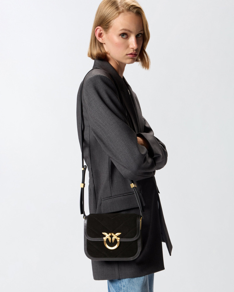 SUEDE MINI LOVE BAG BOX SHOULDER BAG 5