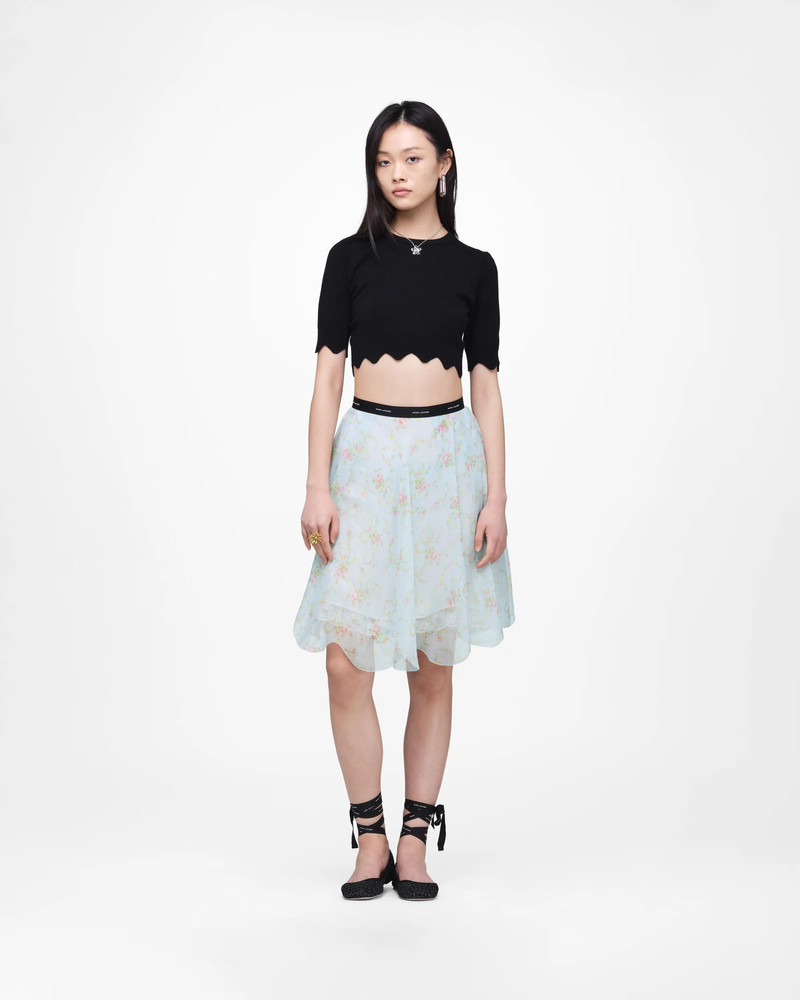 Marc Jacobs BLURRED FLORAL CHIFFON SKIRT outlook