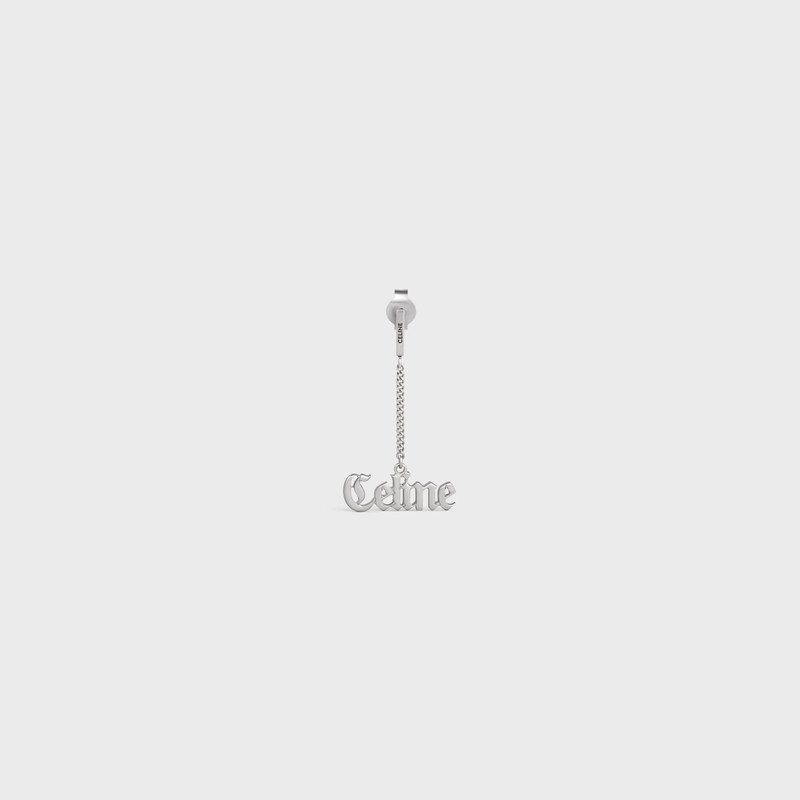 Celine Gothic Earring in Sterling Silver with Rhodium Finish 1