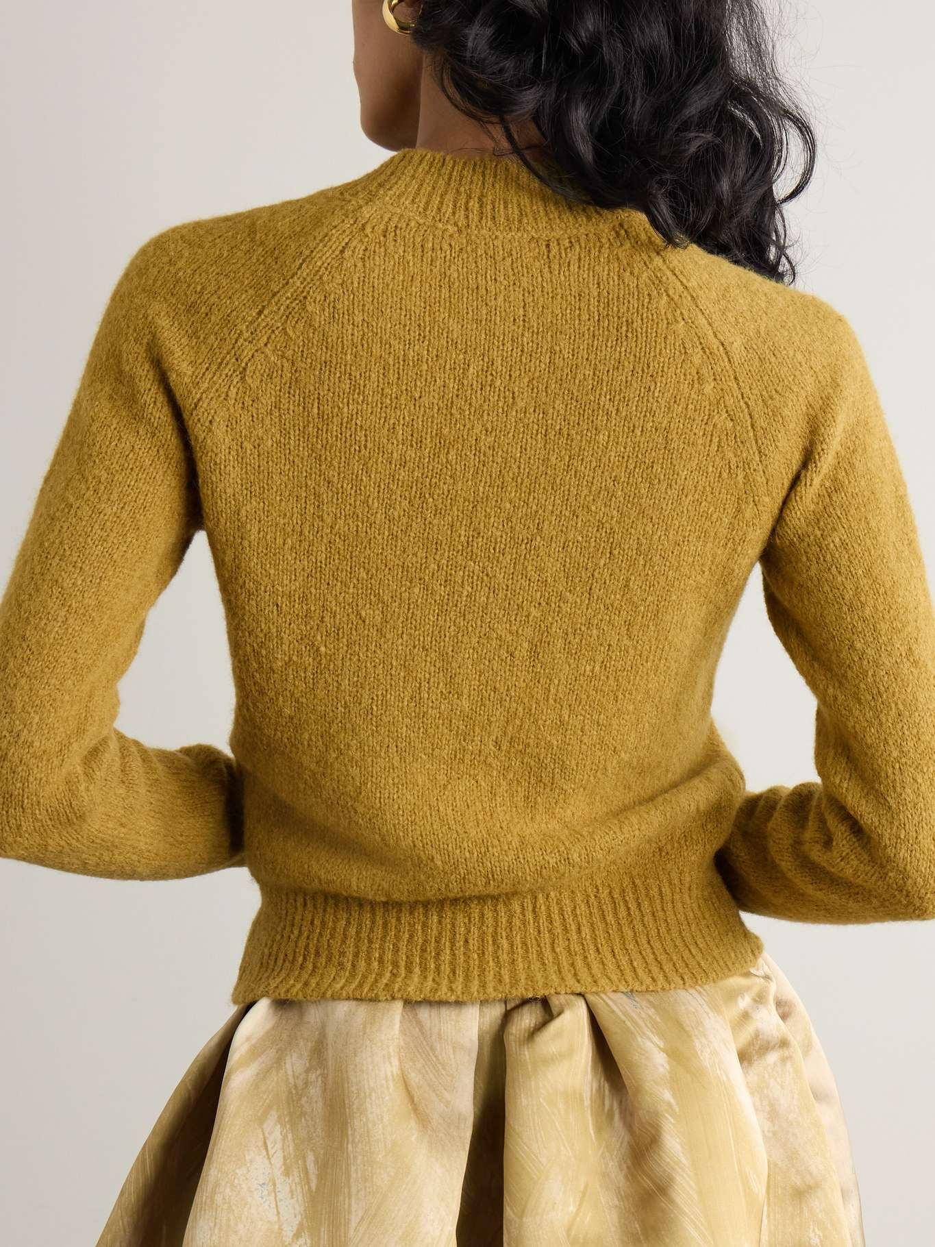 Brushed alpaca-blend sweater - 3