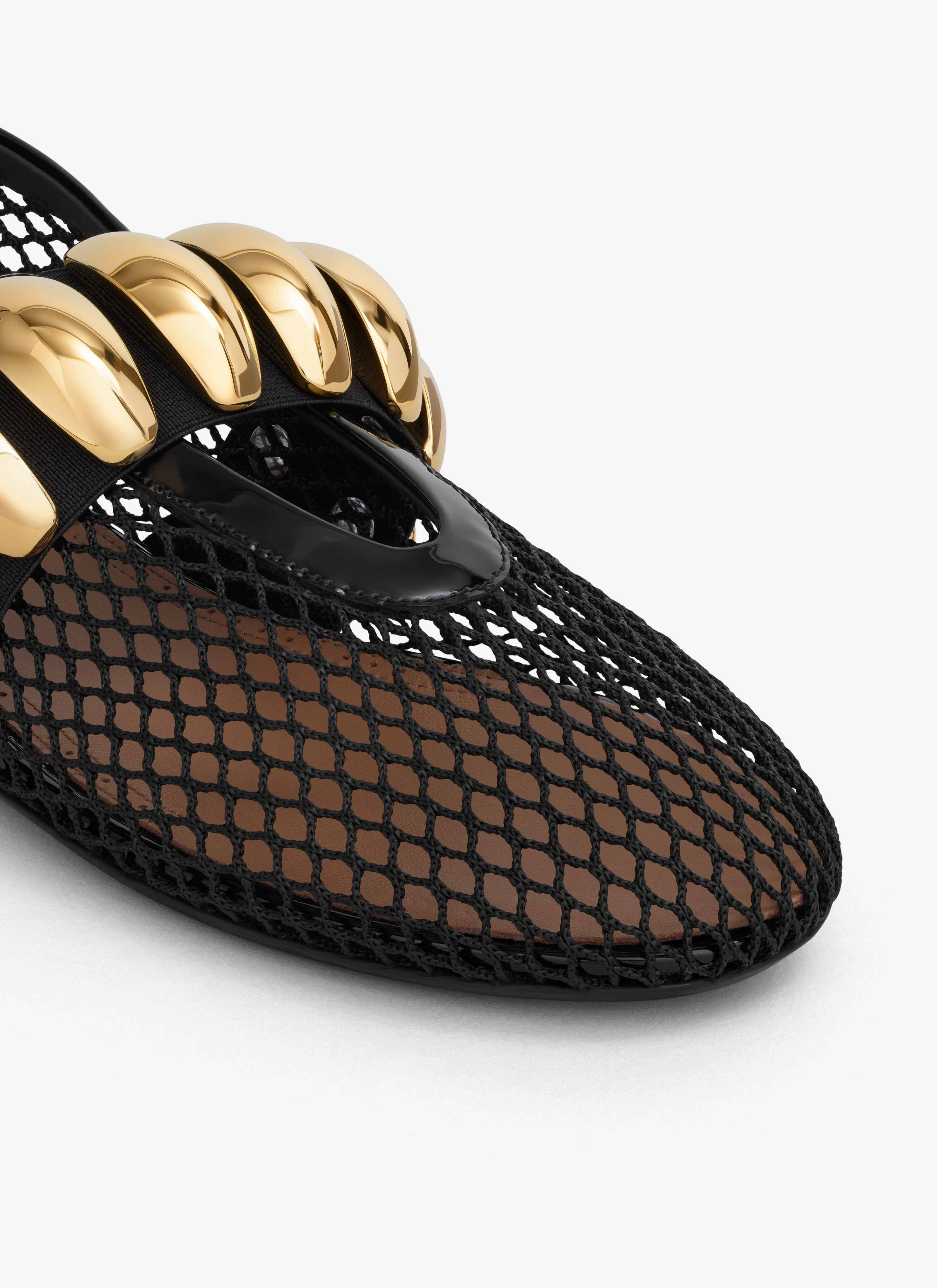 JEWEL BALLET FLATS IN FISHNET - 4
