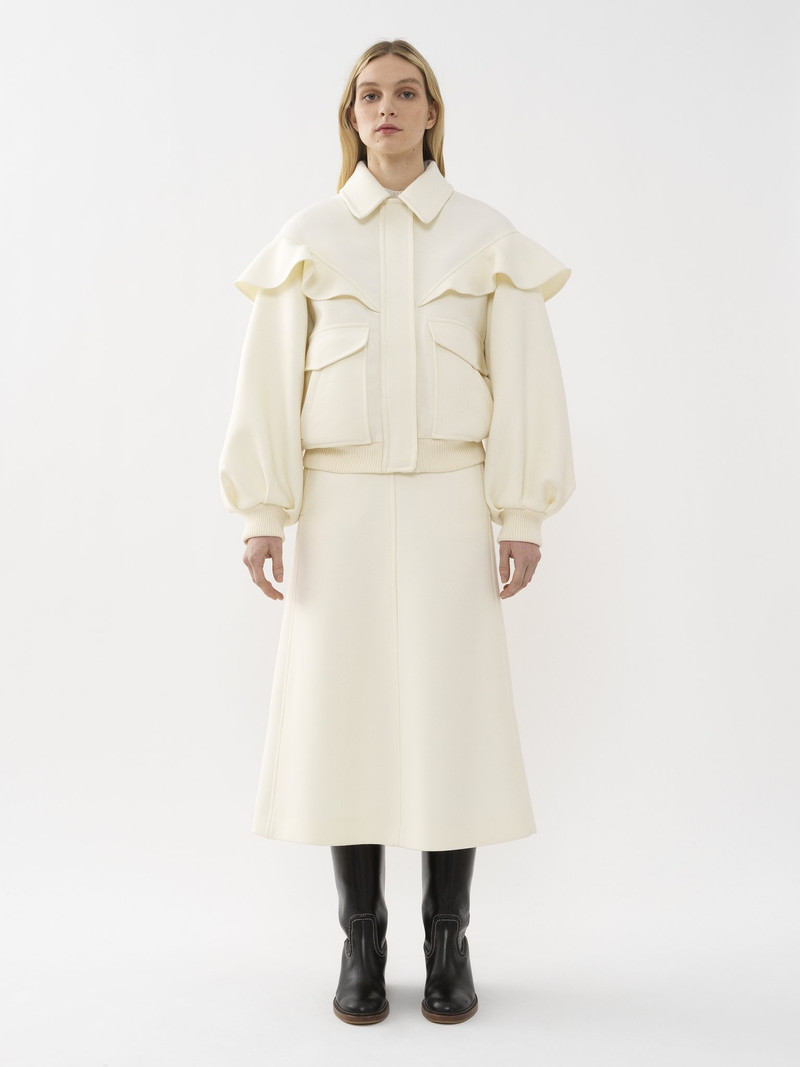 Chloé RUFFLED BOMBER JACKET outlook