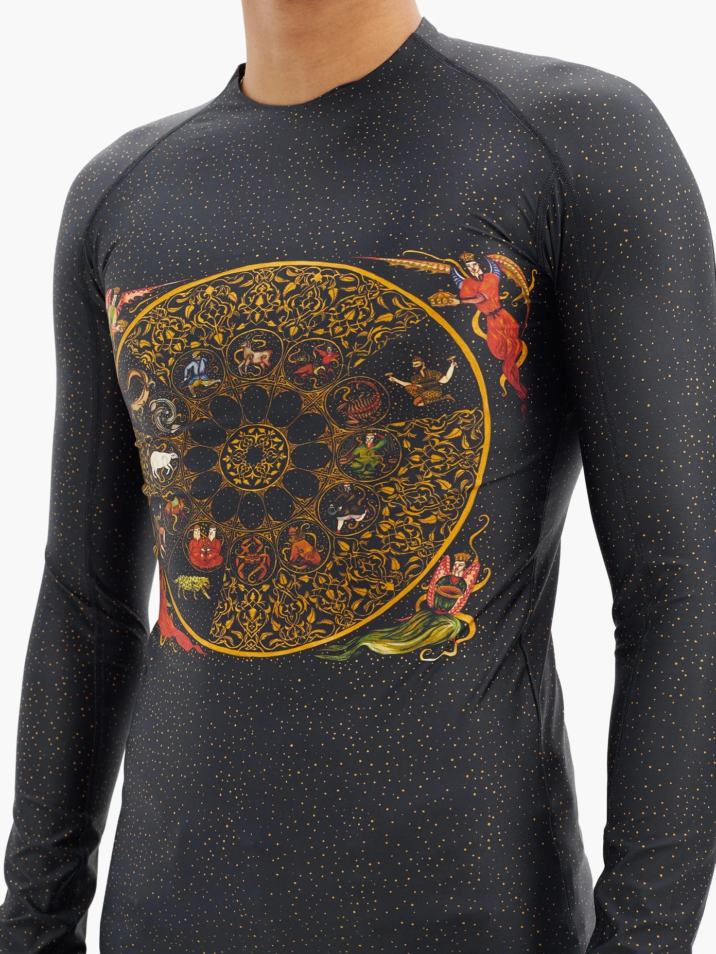 Luna zodiac-print long-sleeved T-shirt - 4