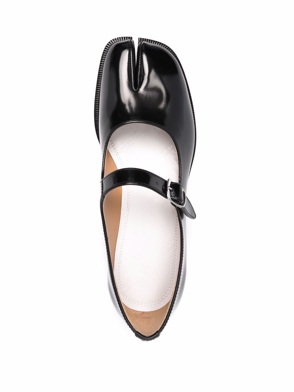 Maison Margiela Tabi leather mary jane ballets - 2
