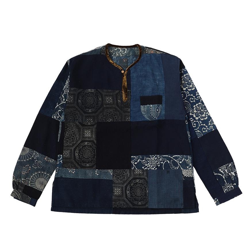 TUNIC P.O. KOFU INDIGO PATTERN - 1