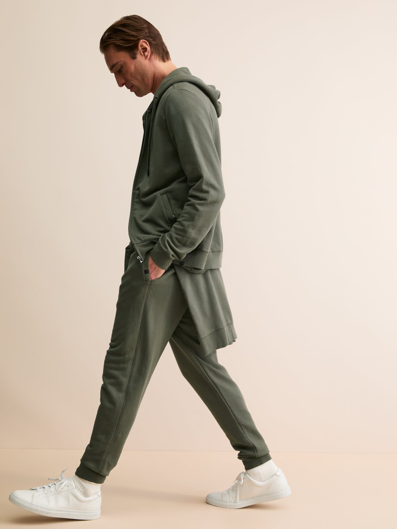 Men's Sweatpants Quinn Cotton Modal Khaki 1