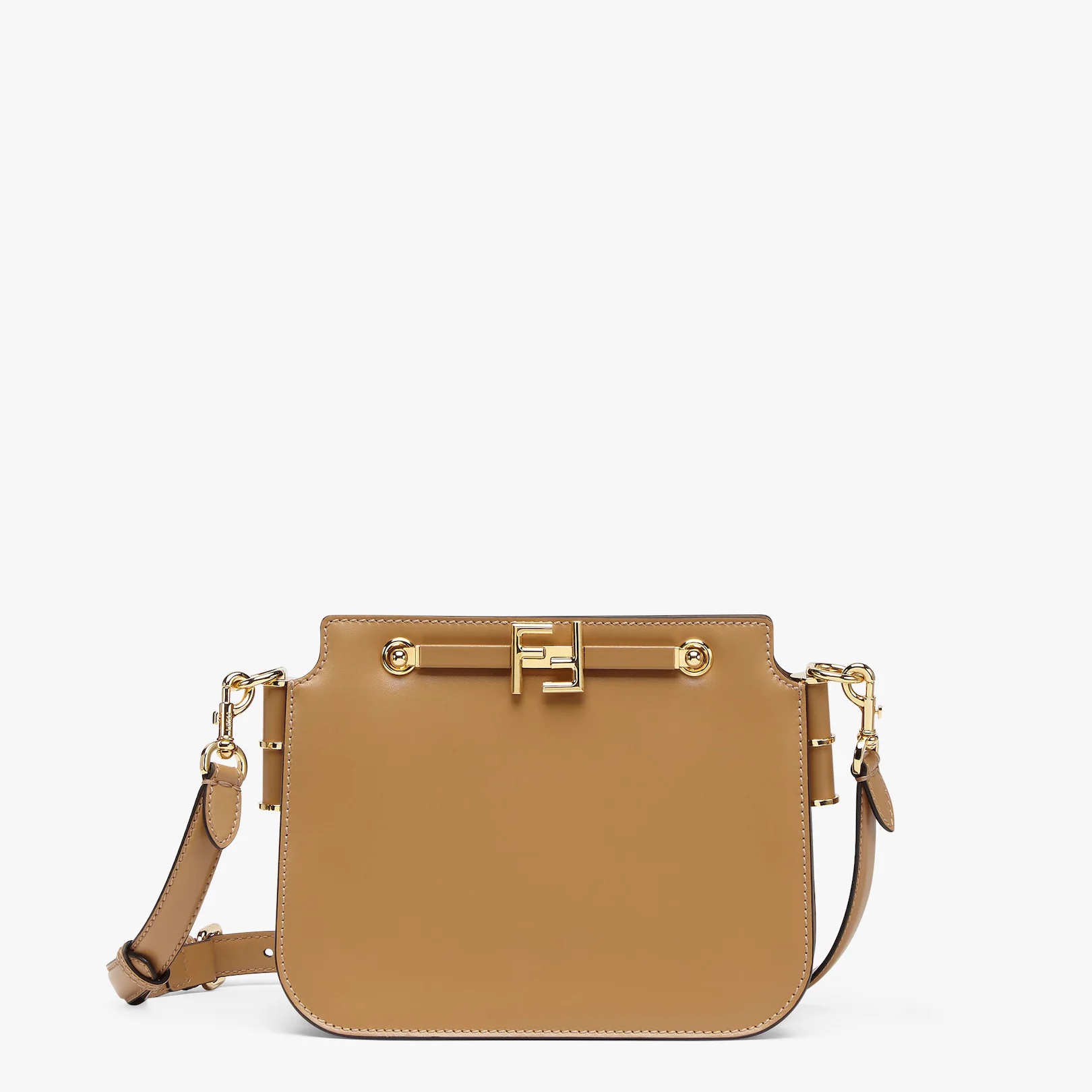 Beige leather bag - 1