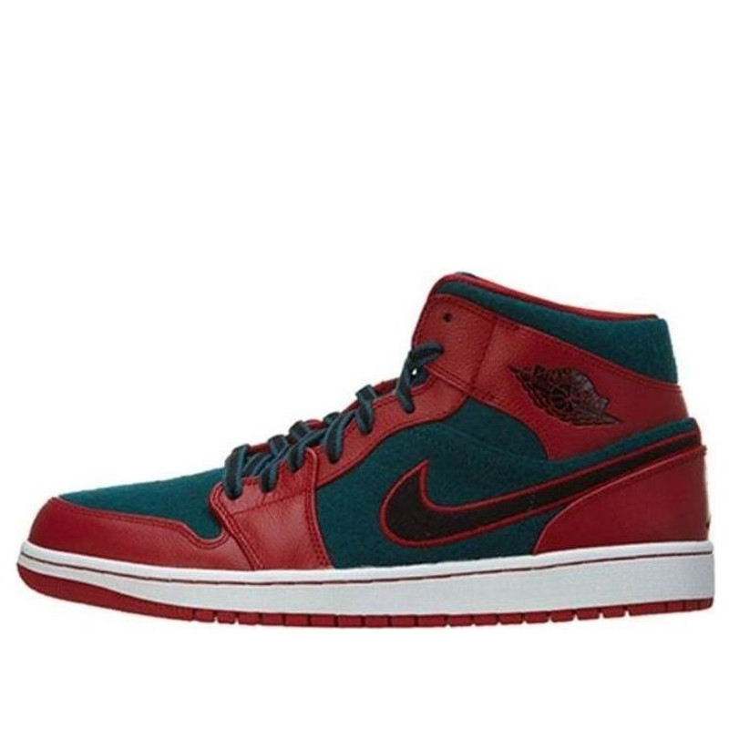 Air Jordan 1 Mid 'Gym Red Dark Sea' 633206-608 - 1