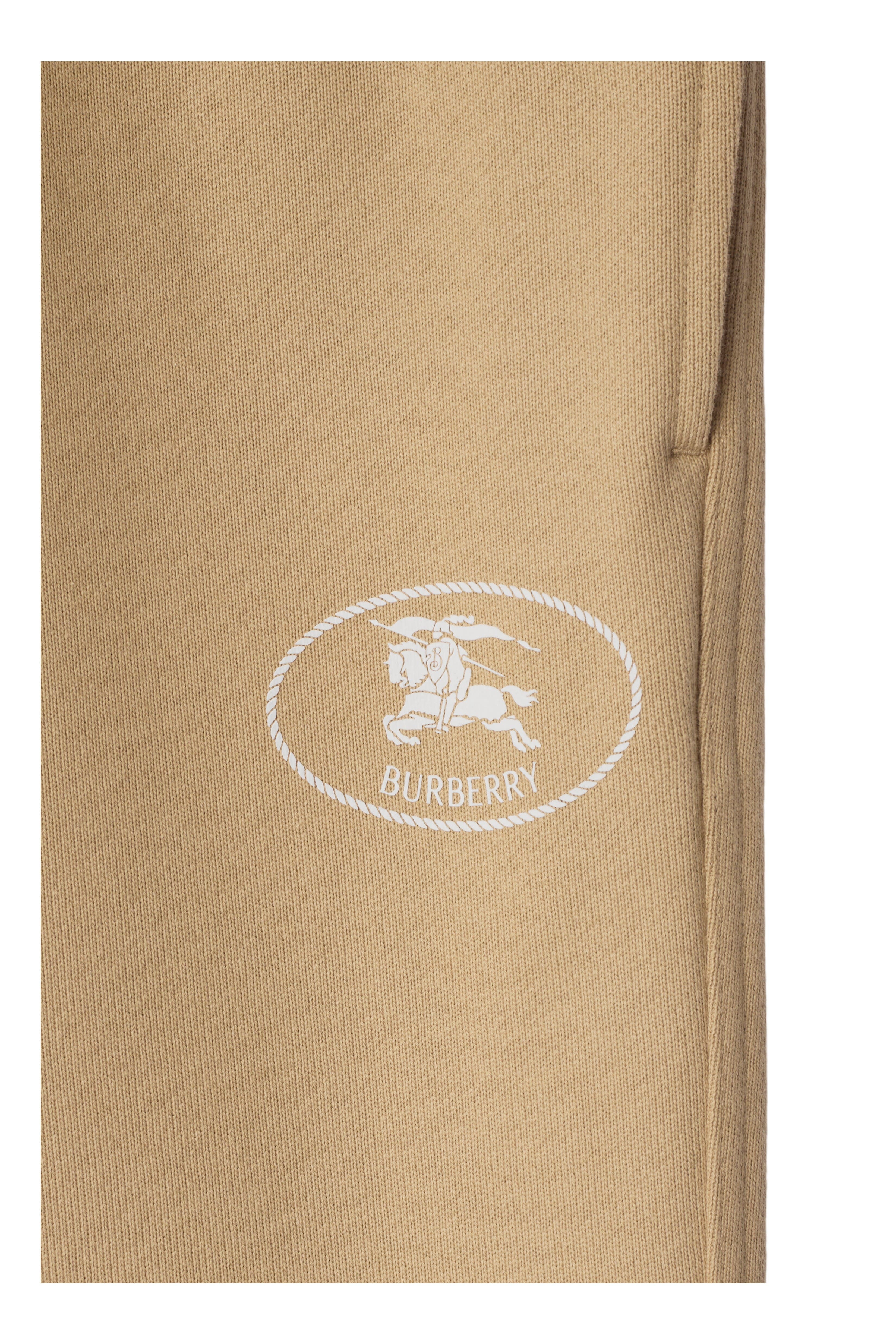 burberry Knight Stamp Cotton Shorts in Flax Beige at Nordstrom - 5
