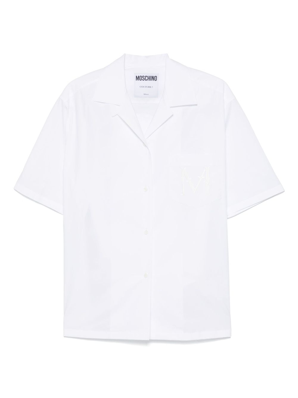 logo-embroidered shirt - 1