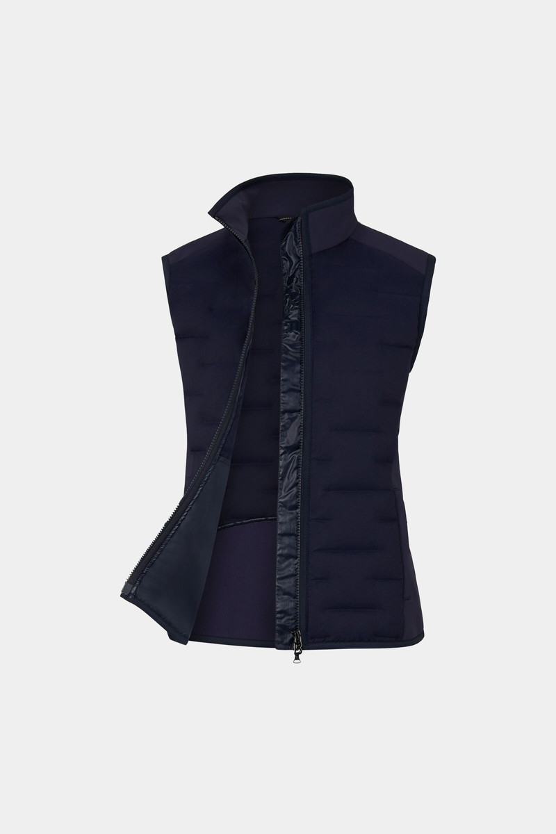 Dorina Softshell down vest in Navy blue 7
