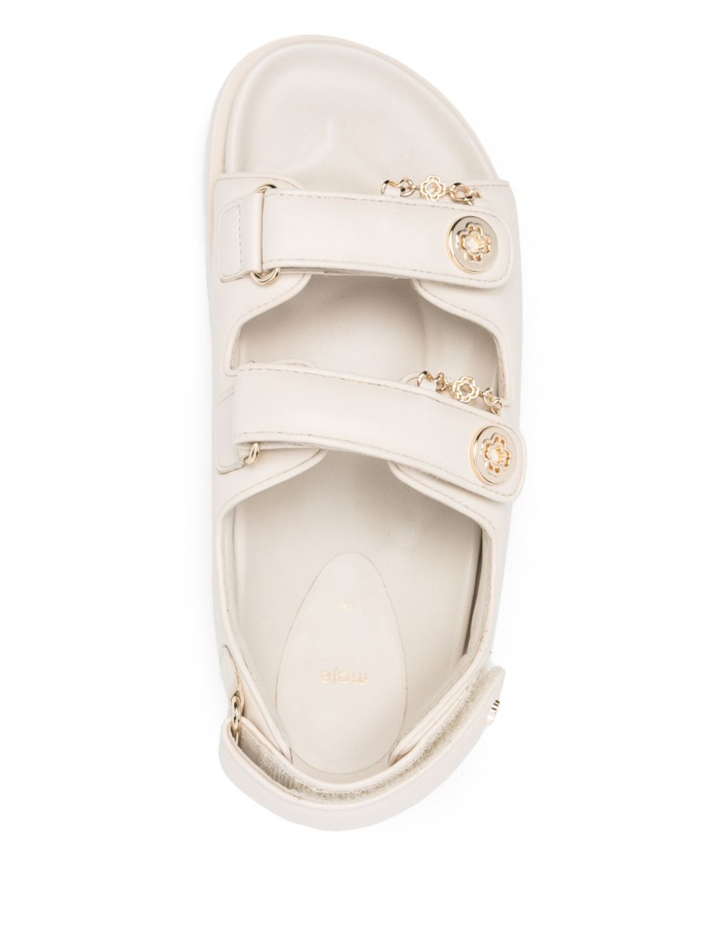 flat leather sandals - 4