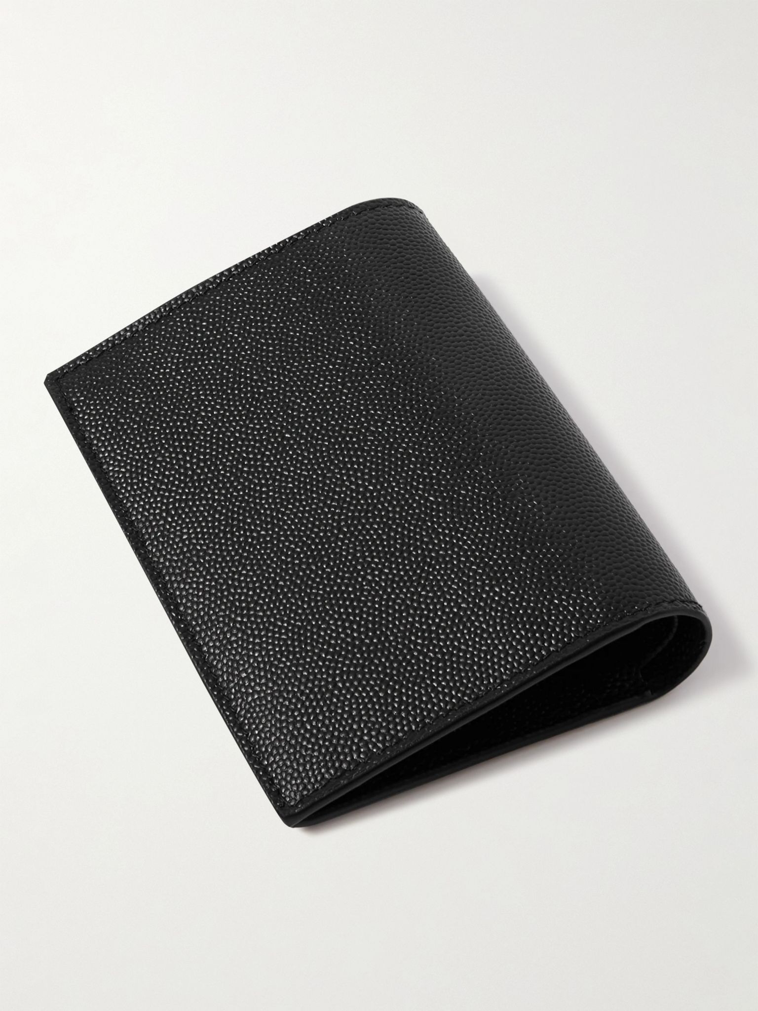 Logo-Debossed Full-Grain Leather Billfold Wallet Black - 2