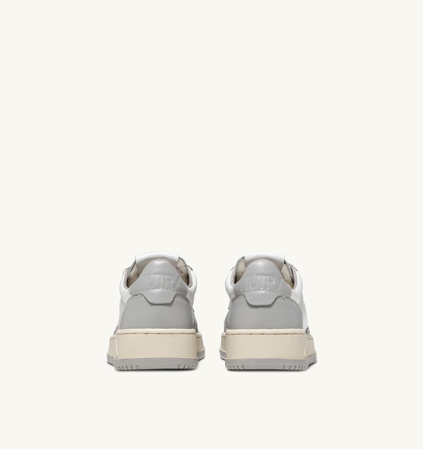MEDALIST LOW BICOLOR SNEAKERS IN WHITE AND VAPOR LEATHER - 3