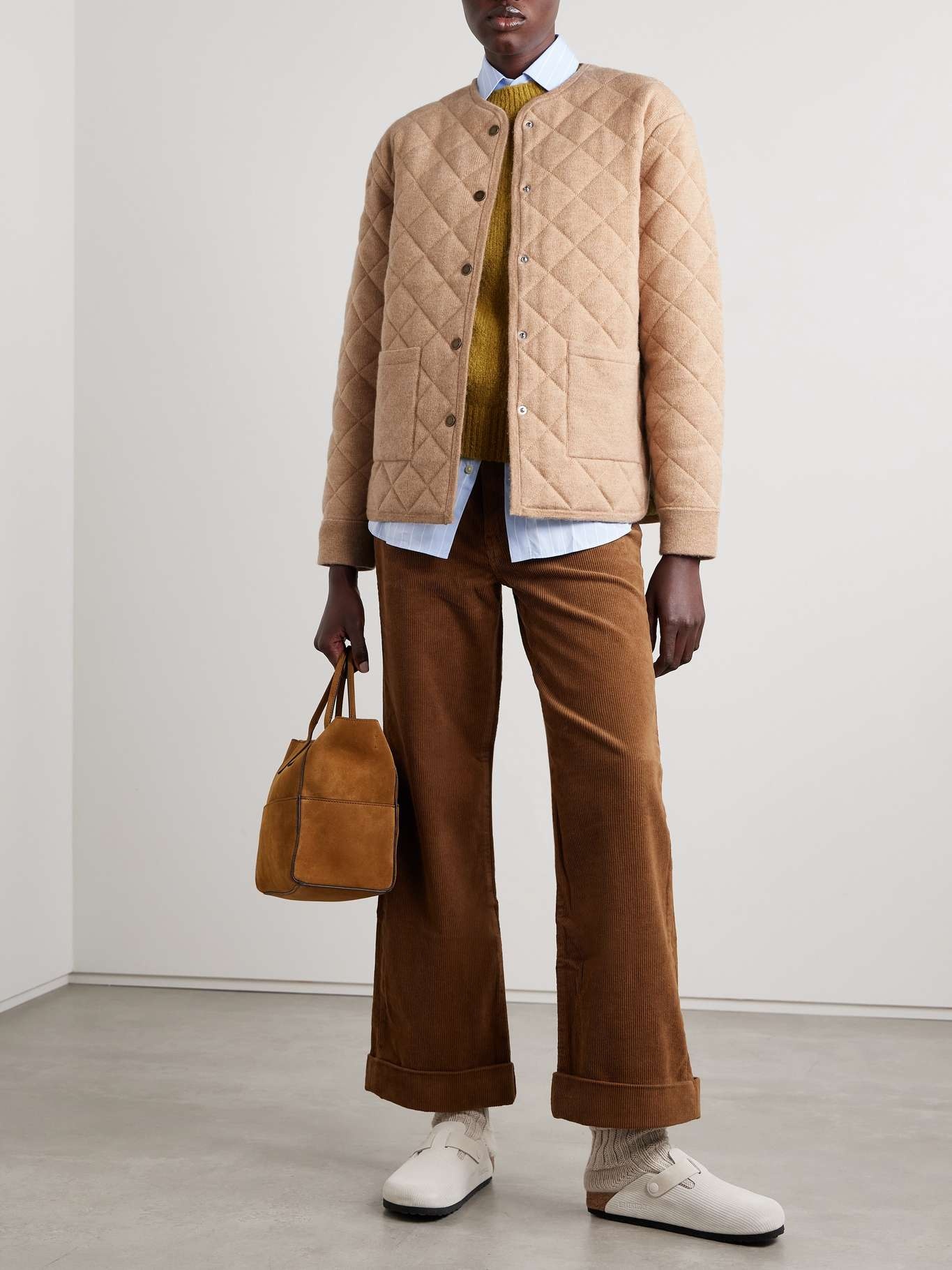 Quilted wool and cashmere-blend jacket - 2