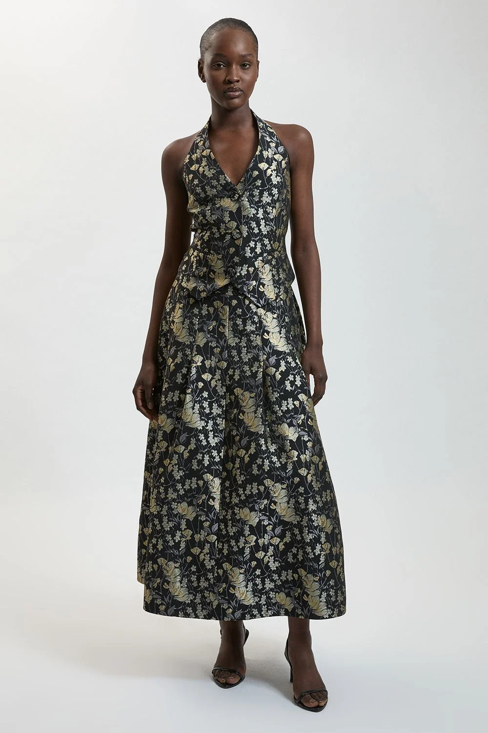 Jacquard Full Midi Skirt - 1
