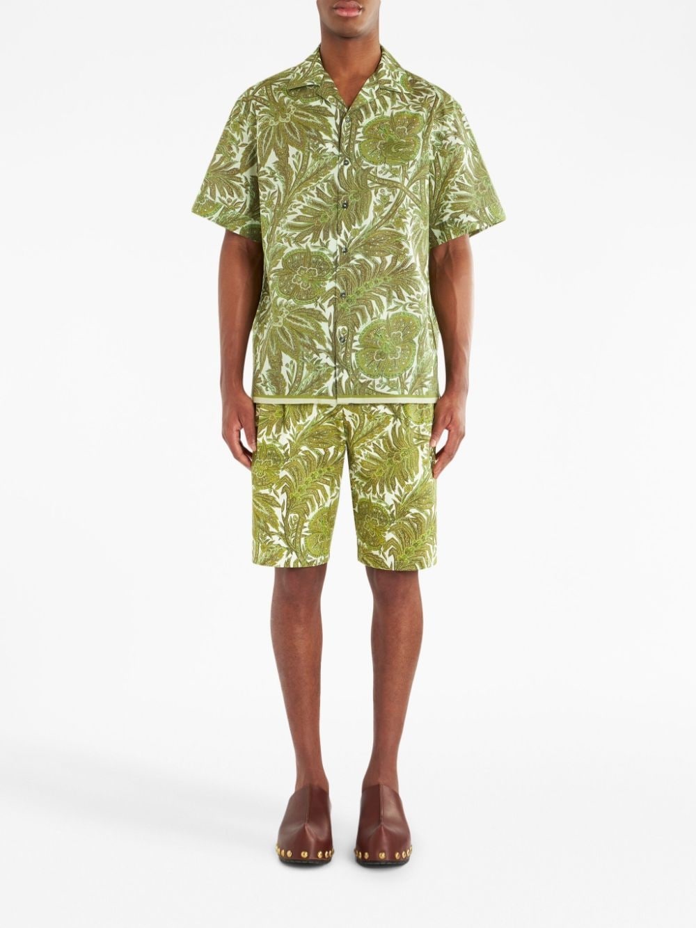 floral-print Bermuda shorts - 2