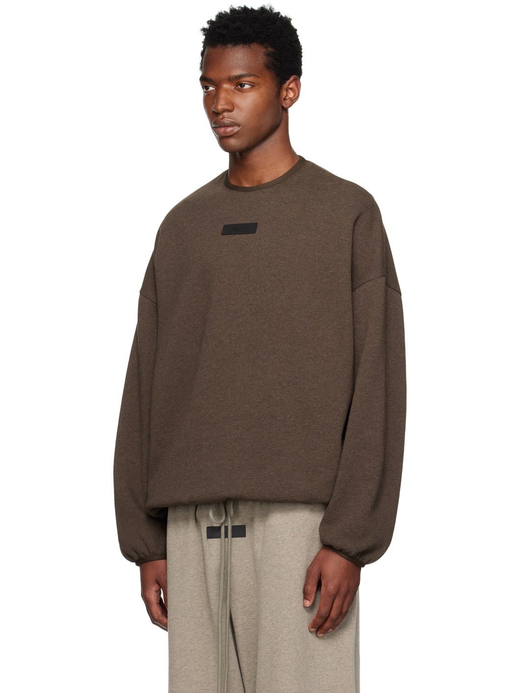 Brown Elasticized Sweatshirt - 4