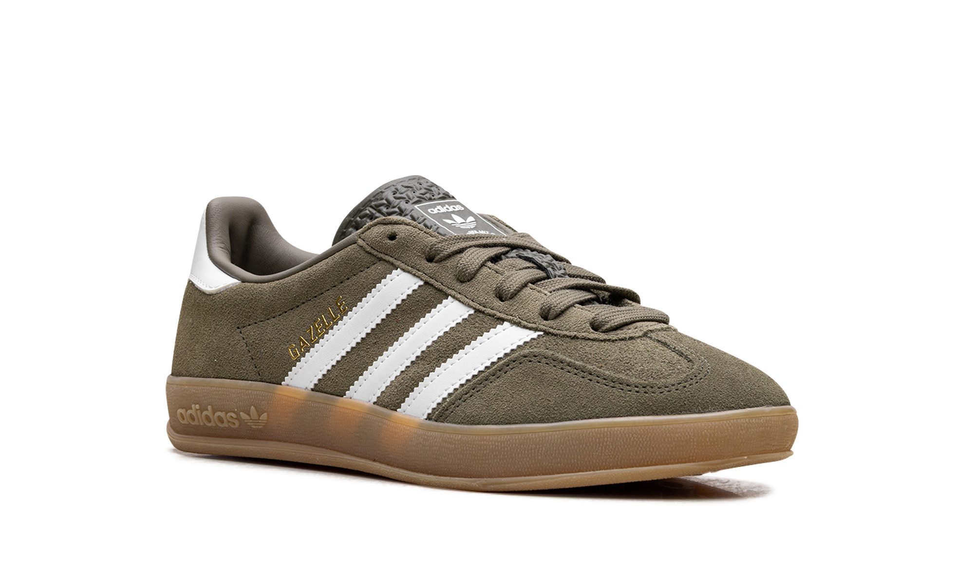 Gazelle Indoor "Olive Strata Cloud White Gum" - 7