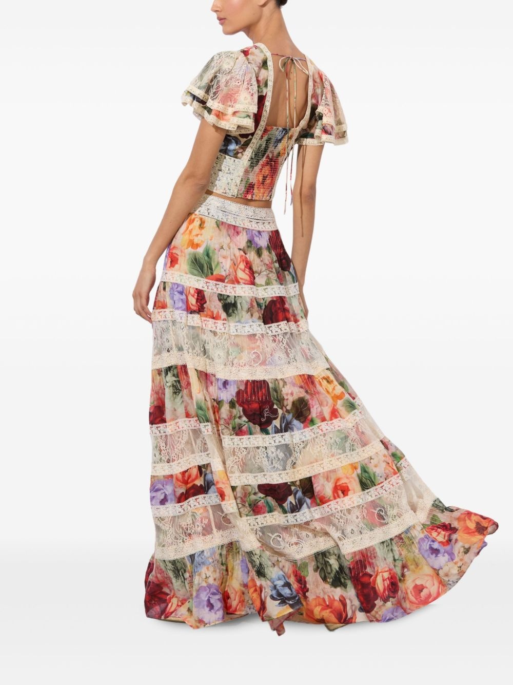 floral-print maxi skirt - 4