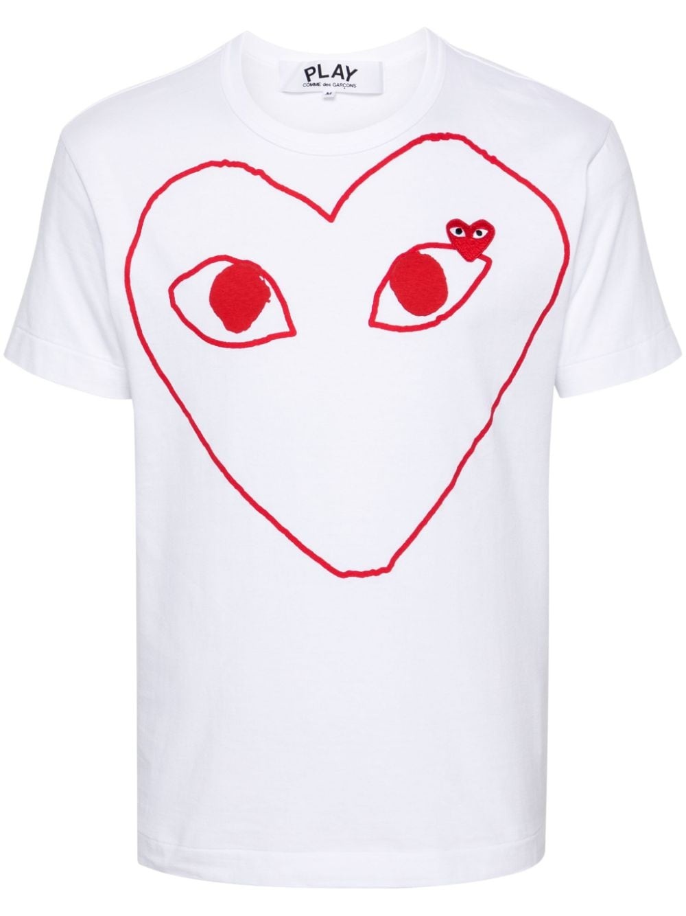 signature heart print cotton T-shirt - 1