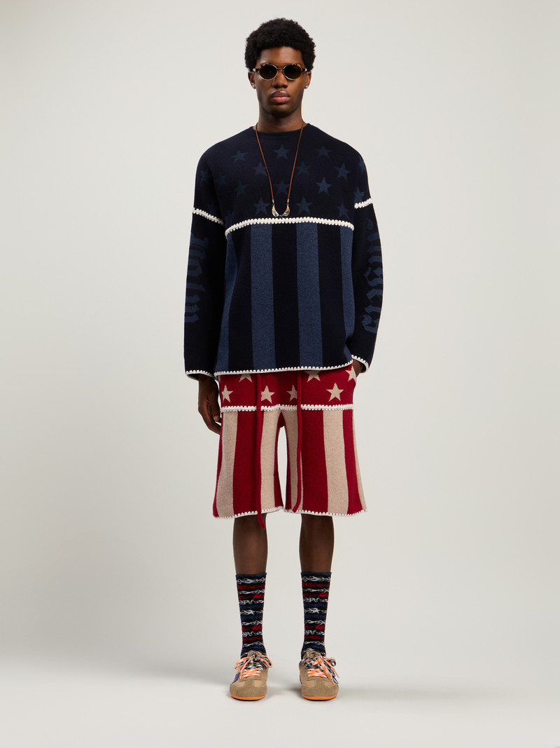 Stars&Stripes Knit Shorts 1