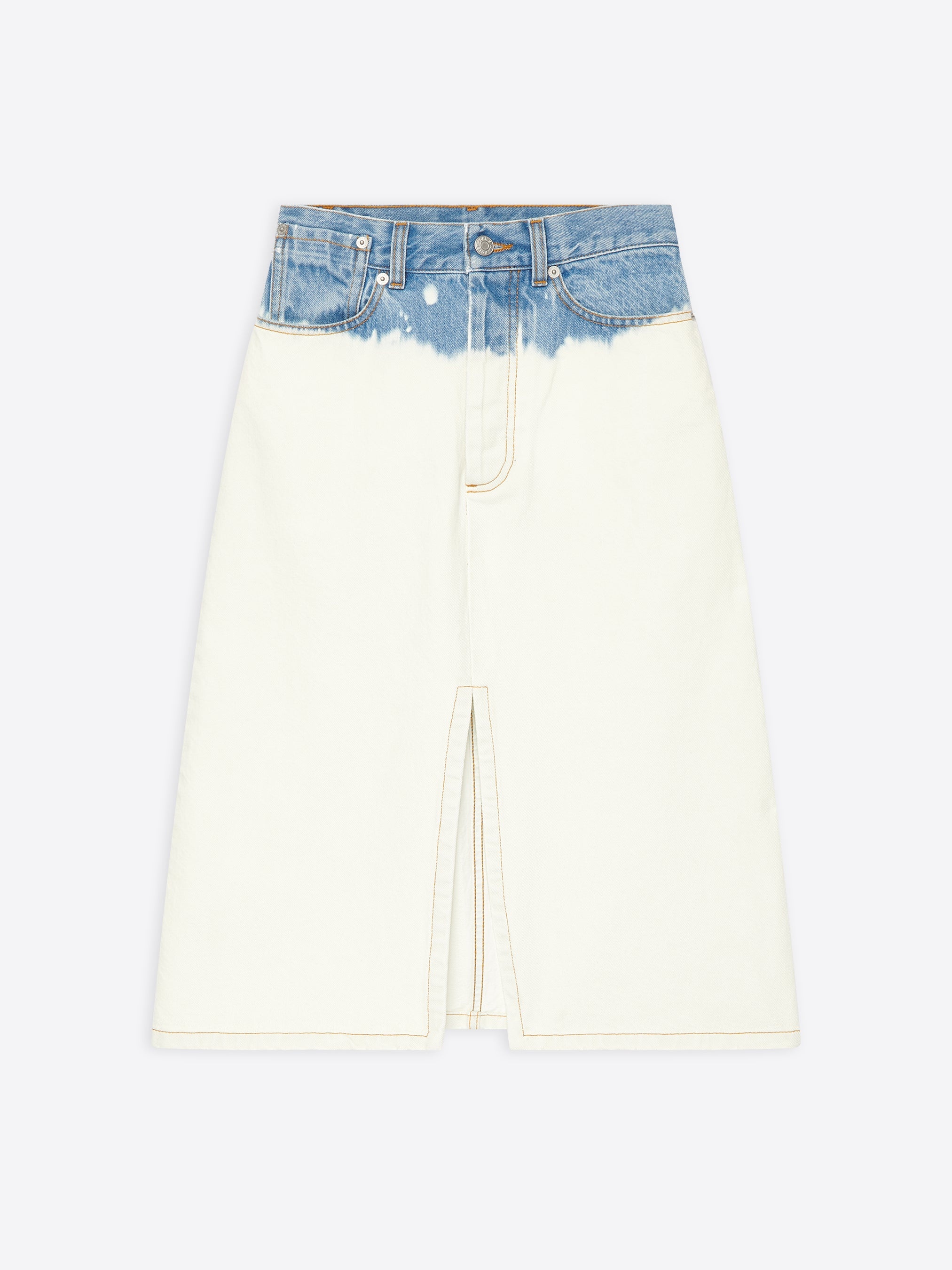 A-LINE DENIM SKIRT - 1