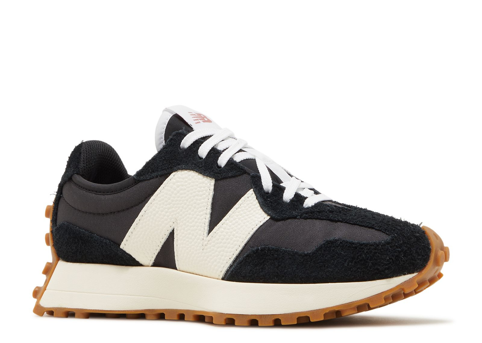NEW BALANCE WMNS 327 'BLACK WHITE GUM' - 2