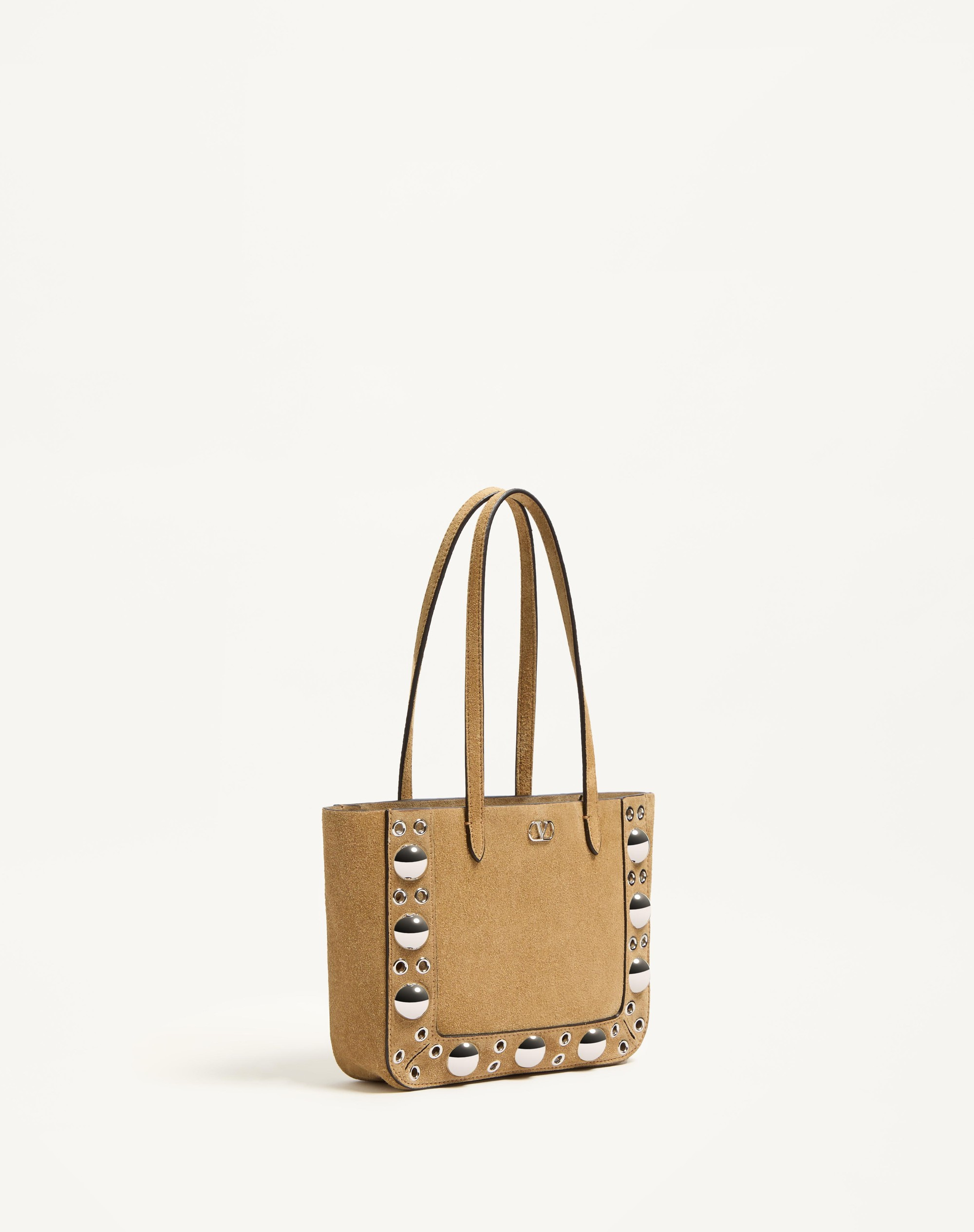 VALENTINO GARAVANI NELLCÔTE MINI SUEDE SHOPPING BAG - 3