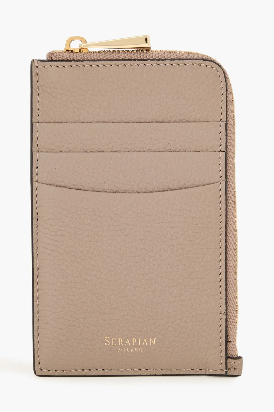 Pebbled-leather cardholder - 1