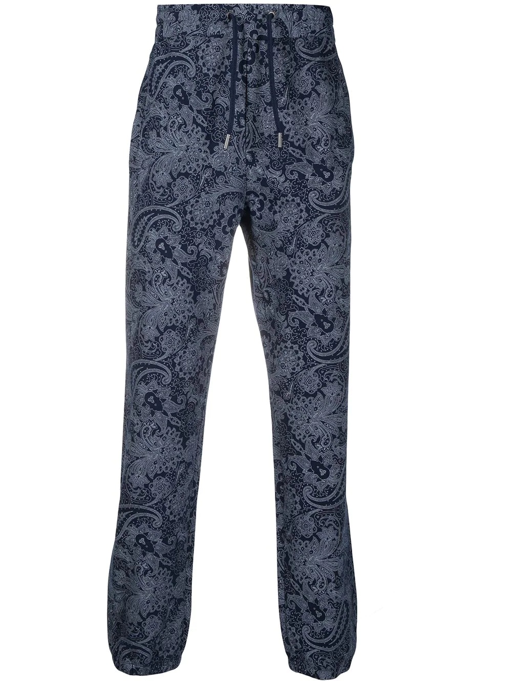 high-rise paisley-print track pants - 1