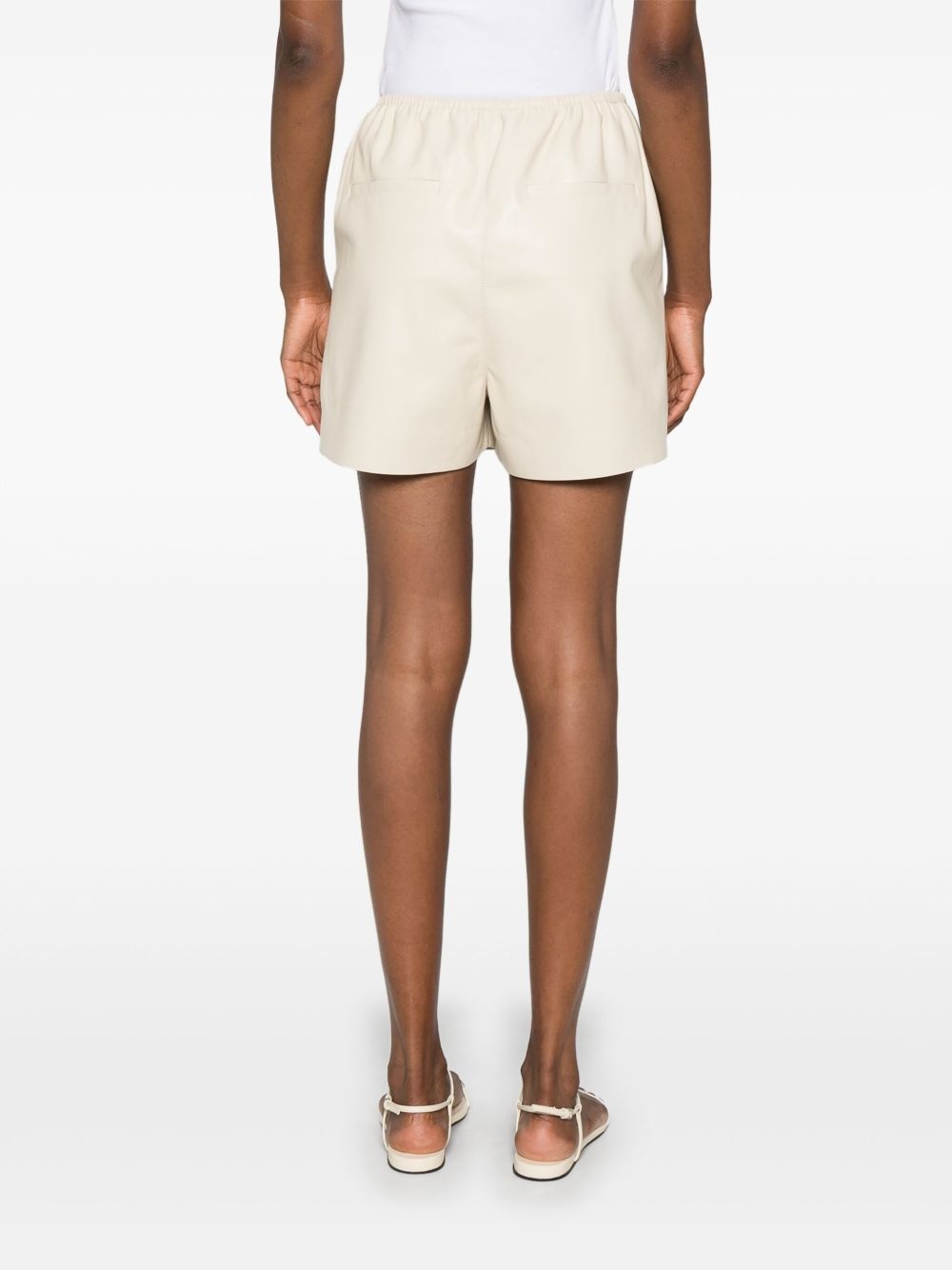 faux-leather shorts - 4