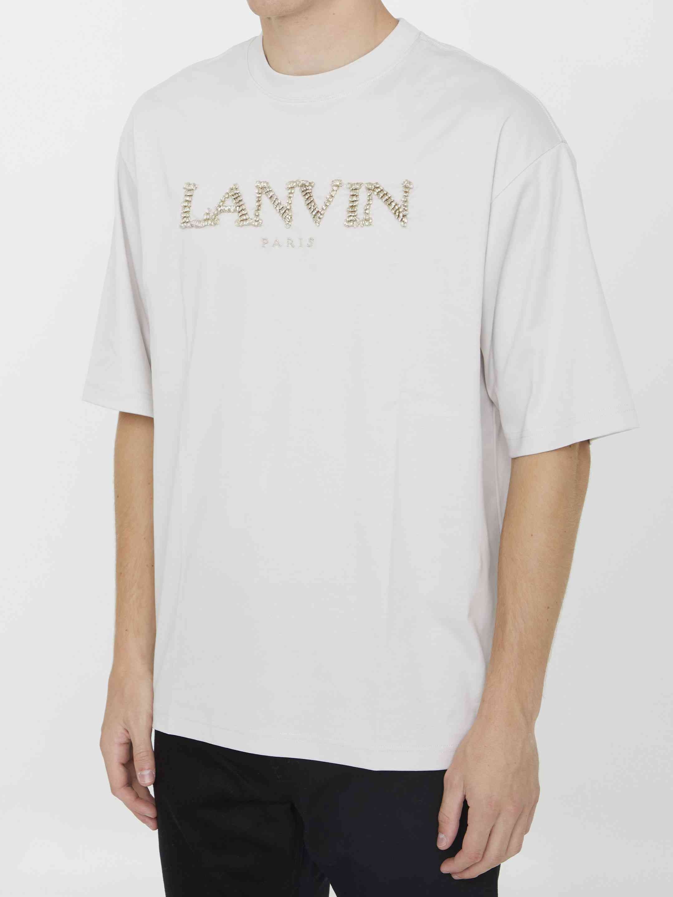 Lanvin Men Cotton T-Shirt With Logo - 2