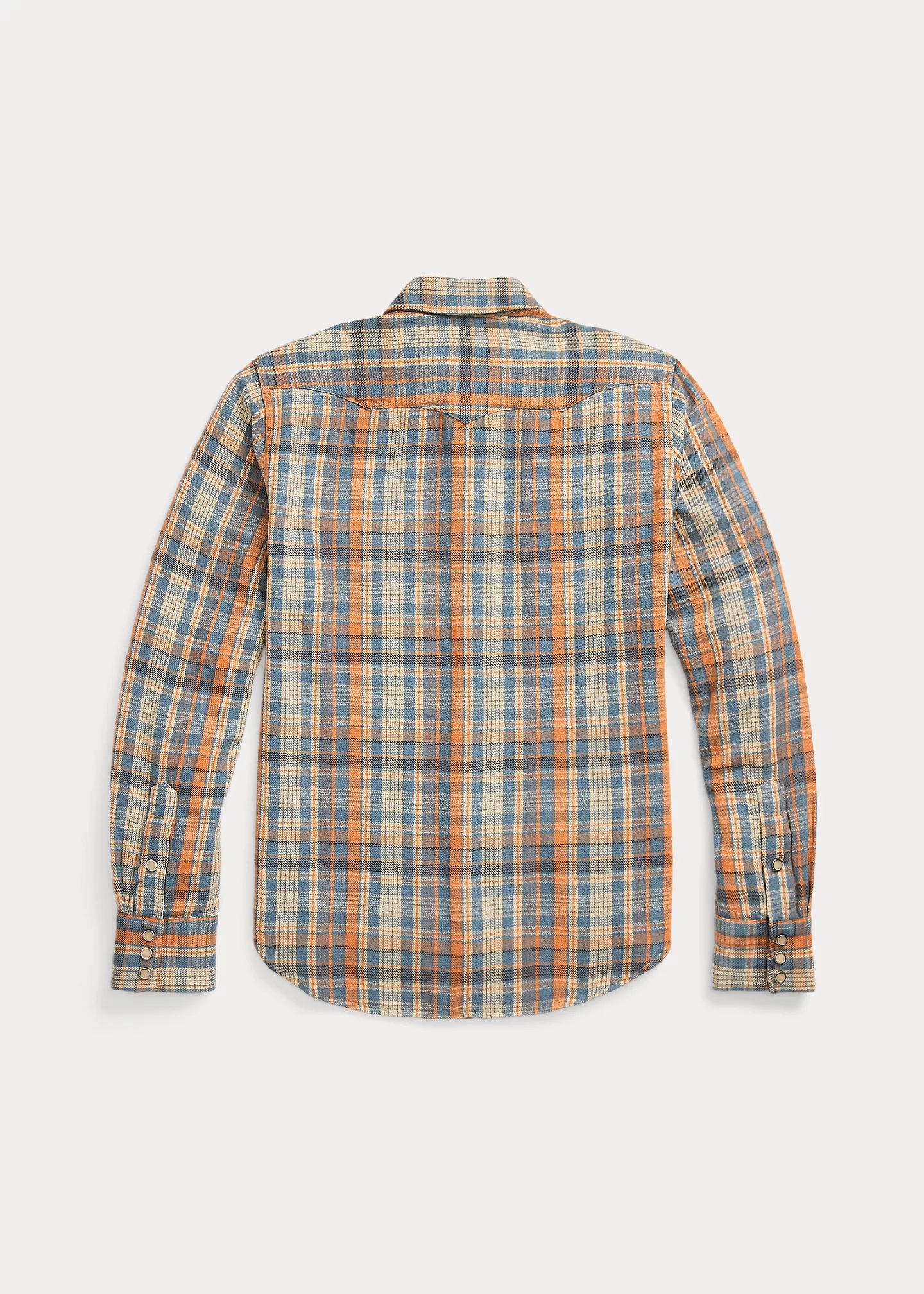Slim Fit Plaid Twill Western Shirt - 2