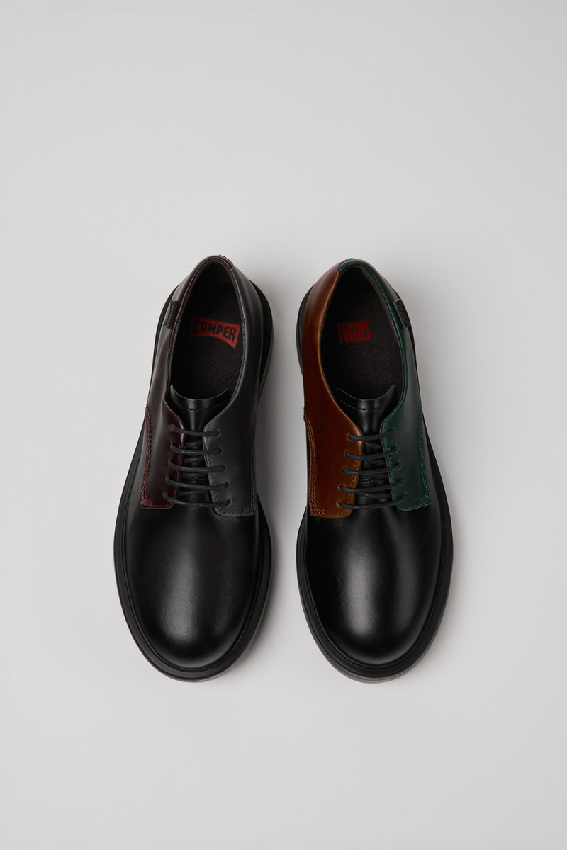 Multicolor Leather Shoes for Women. 4