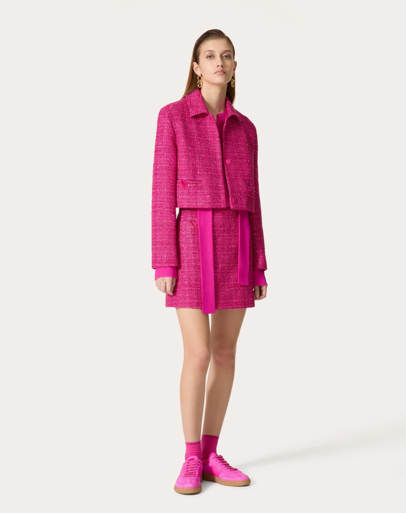 Valentino GLAZE TWEED LIGHT JACKET outlook