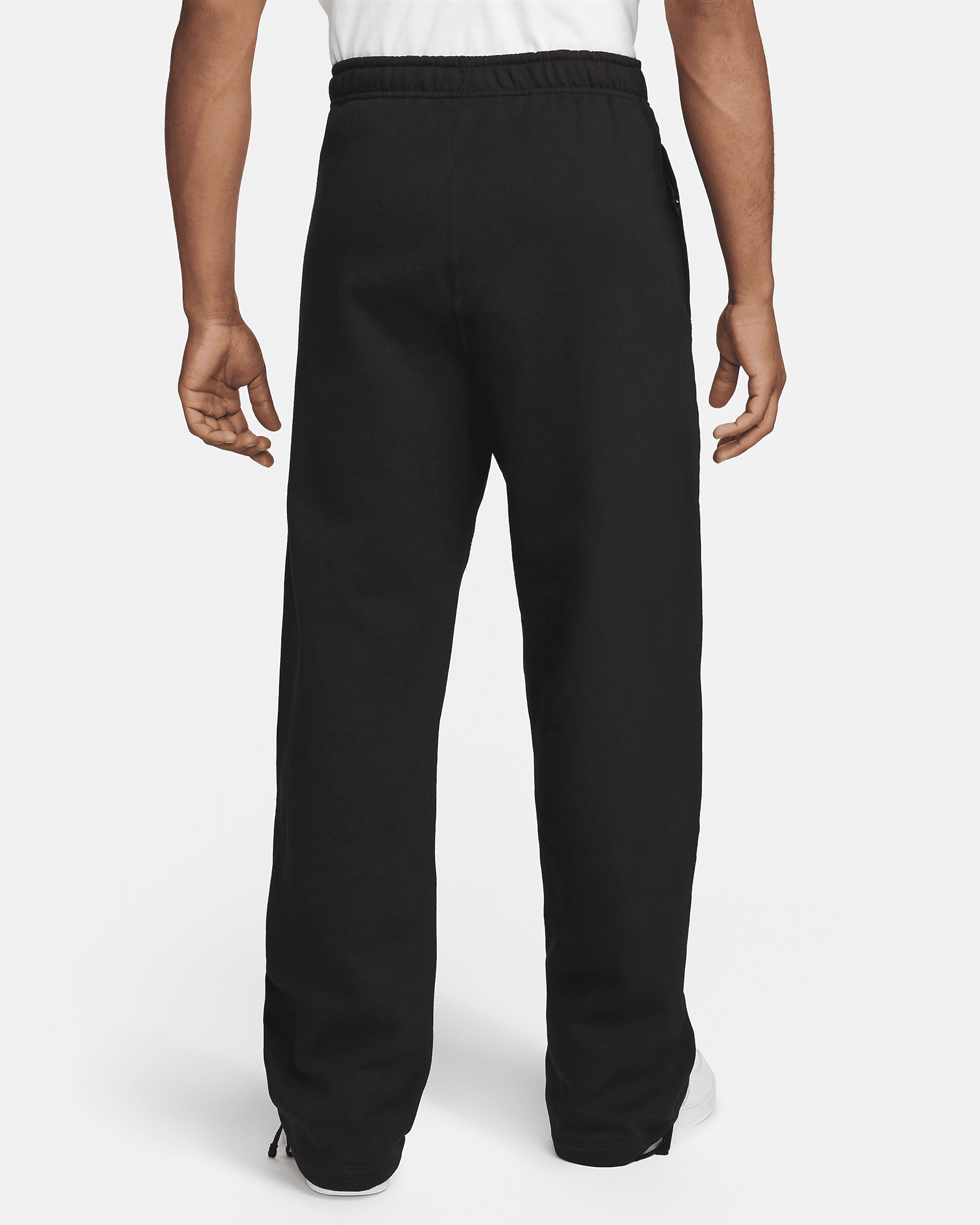 Nike Solo Swoosh Men's Open-Hem Fleece Pants - 2