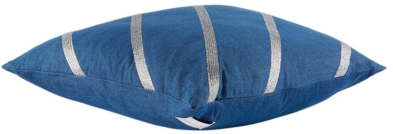 Tanner Fletcher Blue Diagonal Rhinestone Cushion outlook