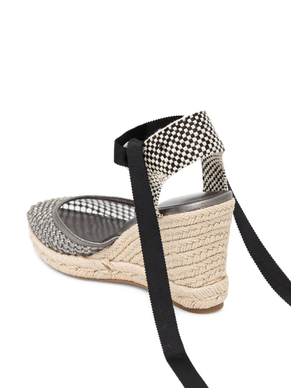 100mm Charmi woven wedge espadrilles - 3