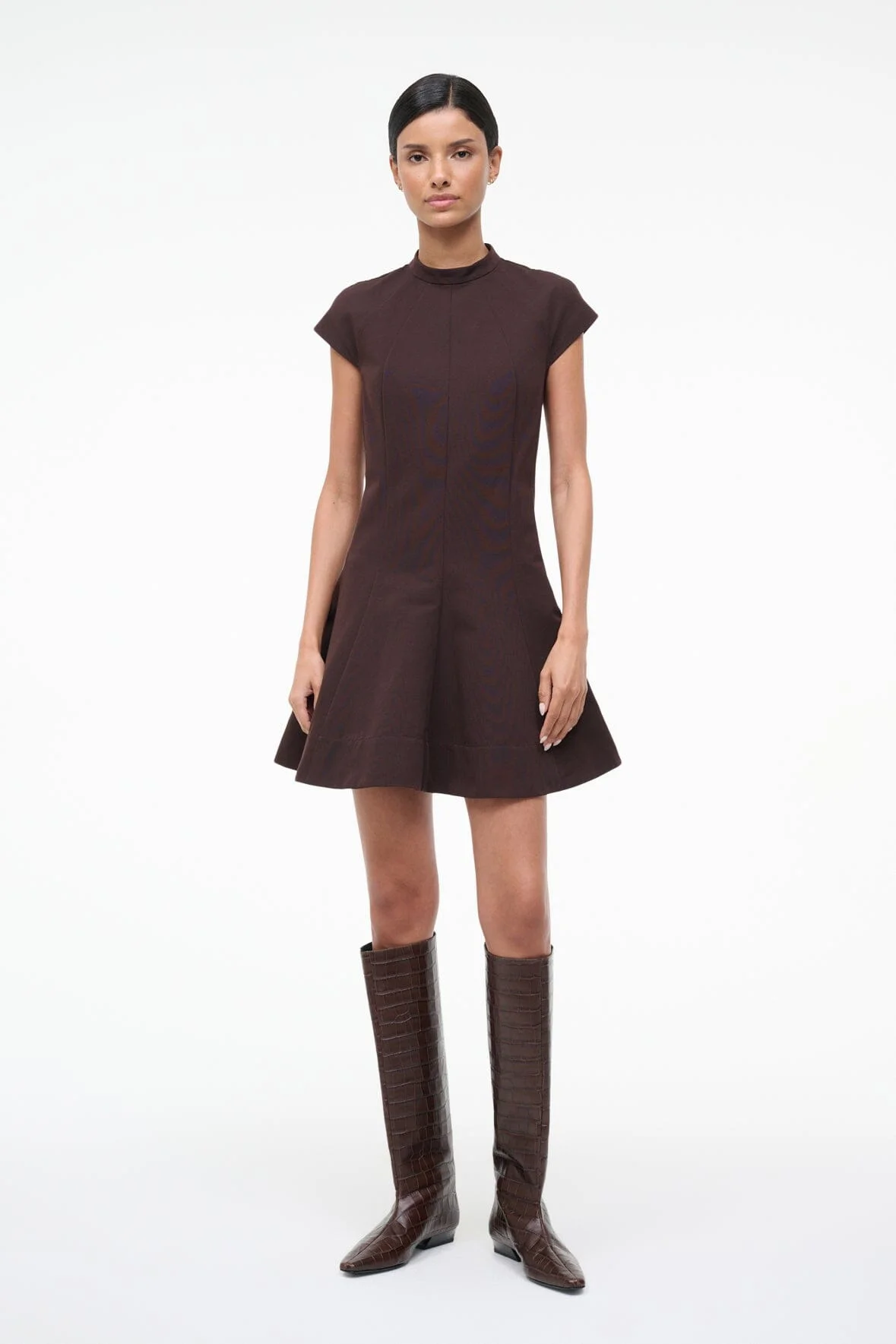 STAUD ELLIE DRESS EARTH - 1