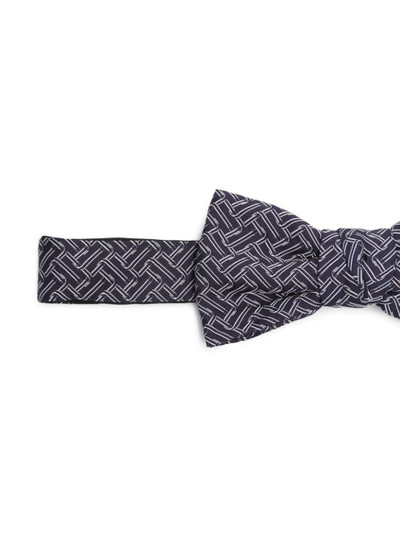 Lanvin patterned-jacquard silk bow outlook