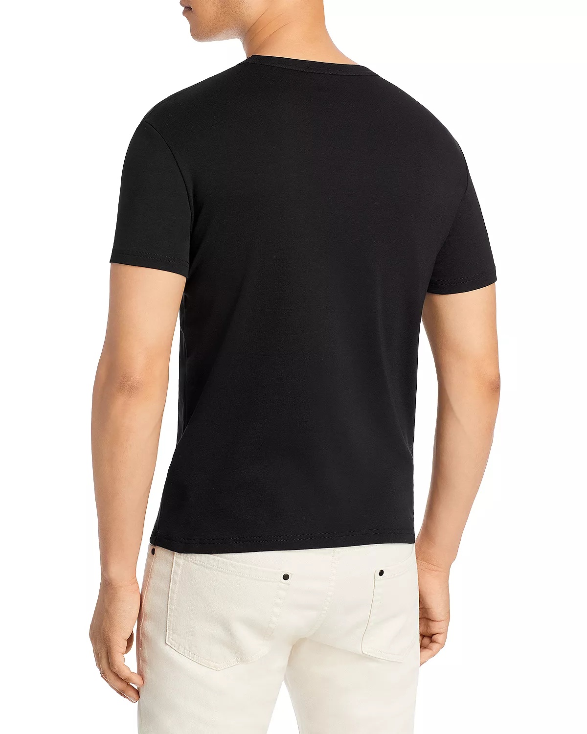Cotton Blend Crewneck Tee - 3